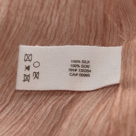 SKIN - Ballet Pink Shani Silk Chiffon Midi Chemise - SCC90AD -  Size 2 NWT - Picture 8 of 9